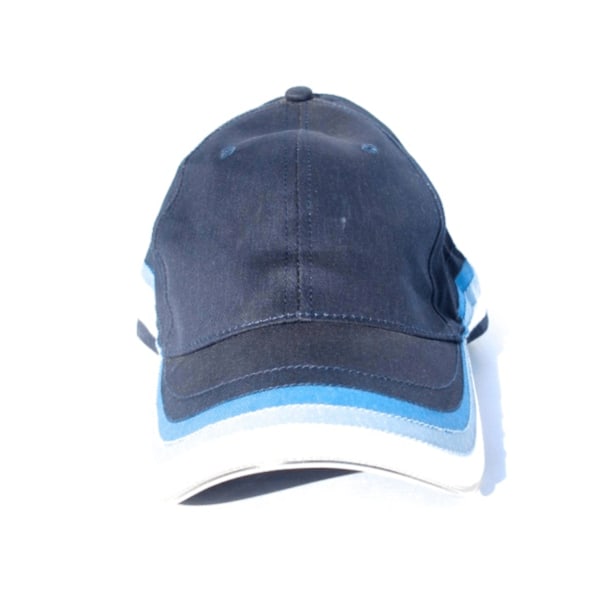 Randig keps Blue Blå