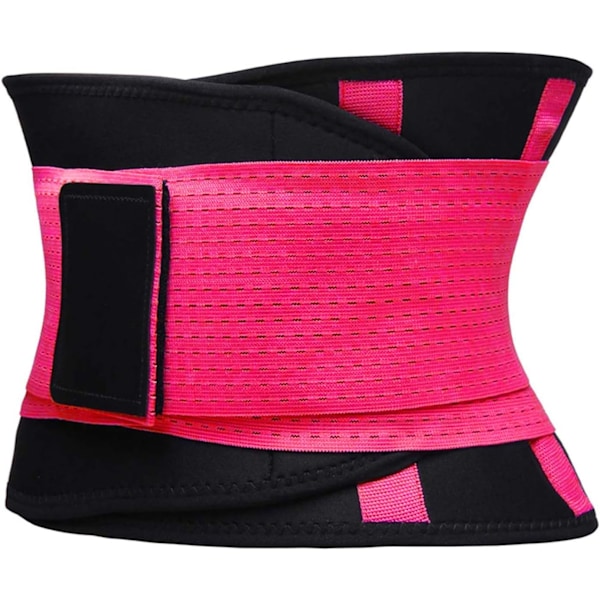 Dame Waist Trainer - Taljeforstærker - Slankende Kropsformeringsbælte - Sportsbælte (Opgraderet) Fuchsia Fuchsia S