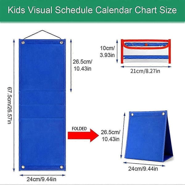 (SC)Removable Emotion Chart Visual Schedule for Kids, Desk, Tabletop, Preschool Svart