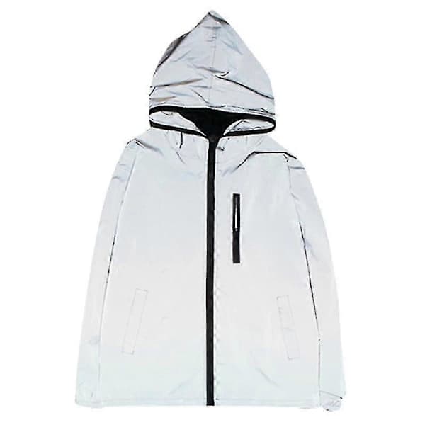 [SC]Waterproof Warm Reflective Jacket Hi-Vis Lightweight 2XL