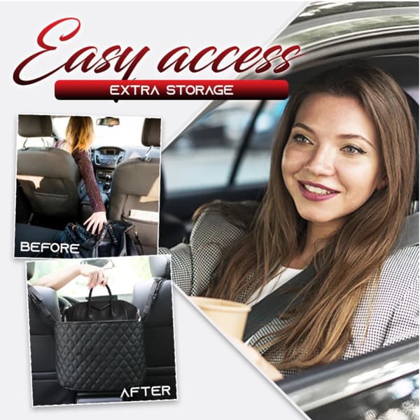 (SC) Car Seat Storage Handbag Net Pocket Container Organizer Between Back Seats Pet Car Seat