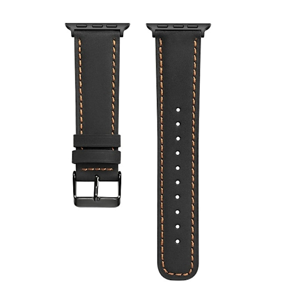 Lämplig för applewatch Apple watch band iwatch1-76 generation SE Apple rem läderrem 42mm/44mm svart