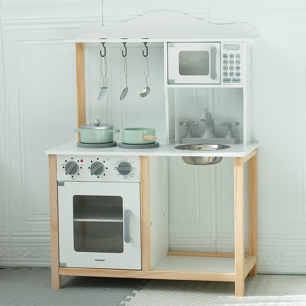 (SC)Mamabrum Wooden Kitchen for Children with Microwave