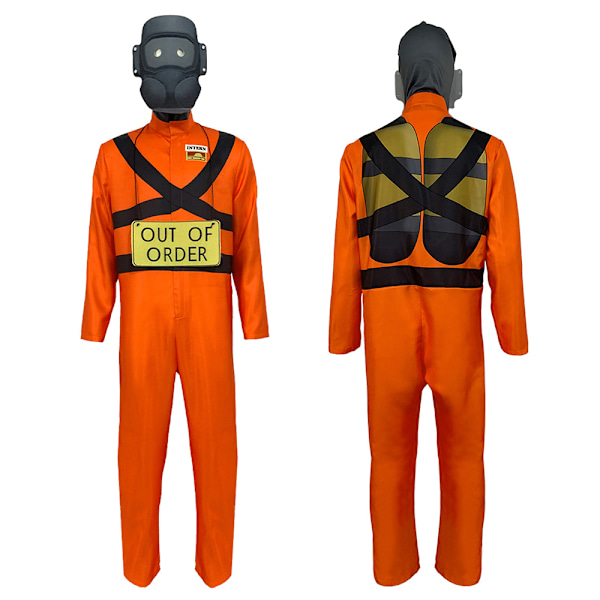 Lethal Company Cosplay Kostym Vuxen Hot Game Jumpsuit Maskeraddräkt Festkläder 180cm