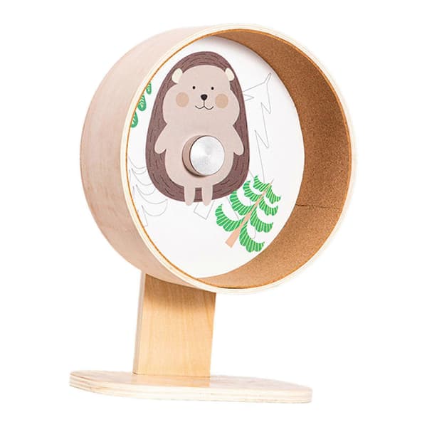 (SC)[LLC]Hamster exercise wheel silent running wheel double bearing, with adjustable stand E E M
