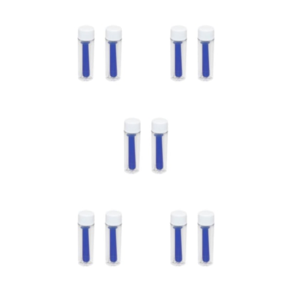 1/2/3/5 2x Silikone Touch Linse Indsætter Komfortabel Løsning Lot blå 5PCS blue