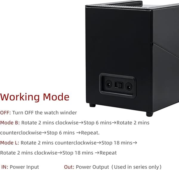 [SC]2026 New Modis Double Automatic Watch Winder Box, Automatic Watch Display Storage Rotating Wristwatch Box