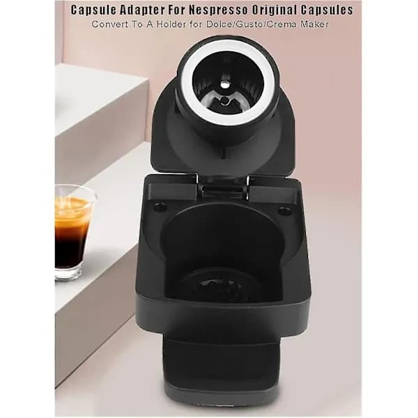 (SC)[CA] Kapseladapter - Kaffemaskin Kapselkonverterer - Integrert Flip Design Engangs