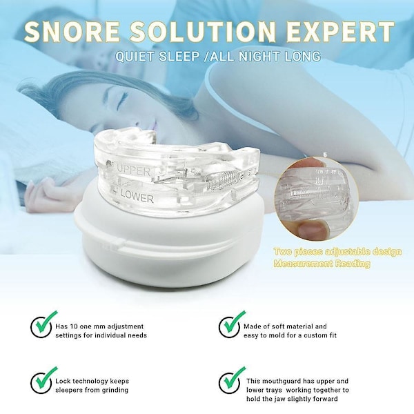 Anti Snarkning Munskydd Förbättra Sömnen Tänder Bruxism Sova Anti Snark och Apné Snarkningsenhet Munskydd För Att Stoppa Snarkning 3PCS 3PCS