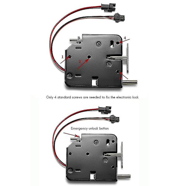 (SC)2x 12V 2A Intelligent Electronic Control Electromagnetic Lock, Cabinet Locker Lock, Access Control S -gt