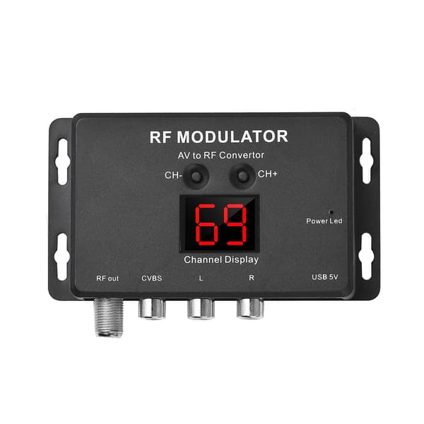 (SC)[KK] M60 RF-modulator AV til RF-omformer black