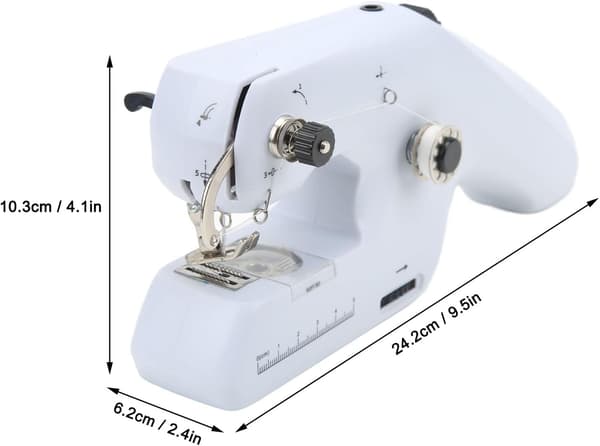 (SC)Electric Sewing Machine with Double Thread, Handheld Sewing Machine with Ergonomic Handle for DIY, Small Everyday Items