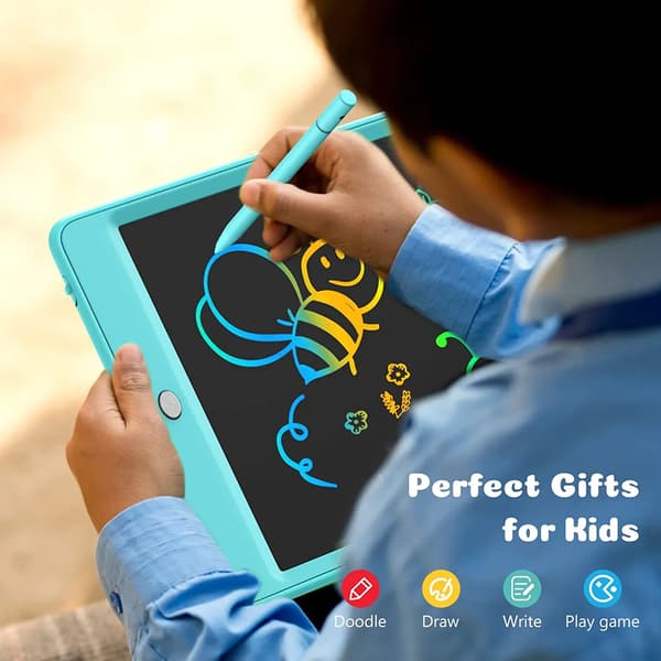 (SC)Drawing Tablet for Toddlers, Erasable Writing Tablet 10 Inch Doodle Board with Lock Function, Reusable Drawing Pad Kids Drawing Tablet for Learning