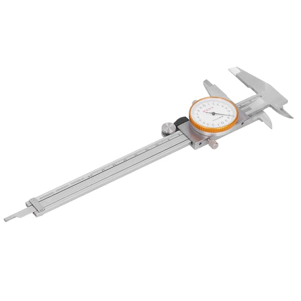 (SC) Dial Caliper Vernier 0.02 Dobbel Støtsikker Rustfritt Stål Manuelt Måleverktøy 0-150 mm