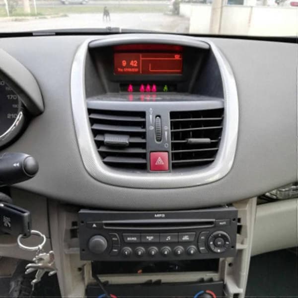 (SC)RD43 Bilradio med CD USB Aux MP3 til 207 206 307 408 807 C2 C3 C4 C5 C8 Sort
