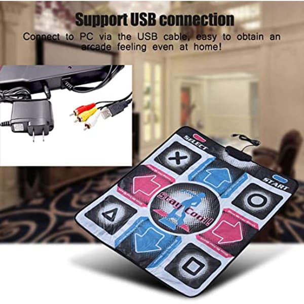 (SC) Dansematte for barn, sklisikker USB-danseplate