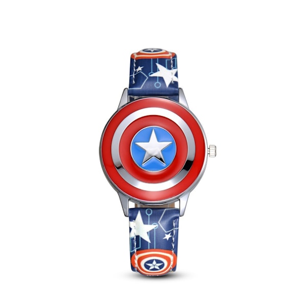 Superhjälte Marvel Avengers Quartz Klocka Barn Flip Case Klocka superman