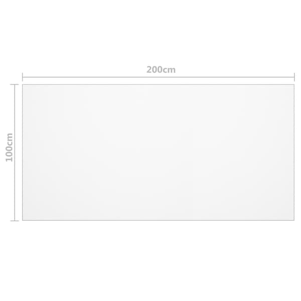(SC)vidaXL Table Protector Mat 200x100 cm 2 mm PVC Transparent transparent