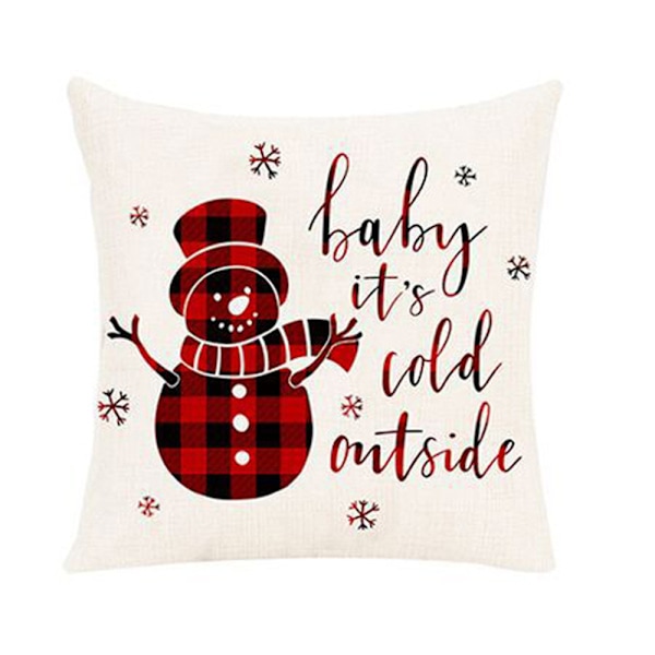 Jul kuddfodral för soffa dekor Xmas kudde 1