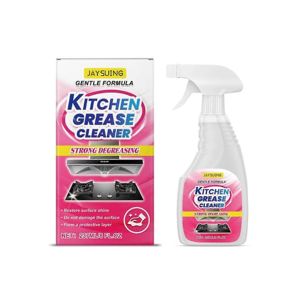 (SC) Kitchen Grease and Limescale Remover - Powerful Degreasing Formula, Gentle on Surfaces, 237ml Spray Bottle, Protective Layer for Long-lasting Cleanliness, S 2pcs