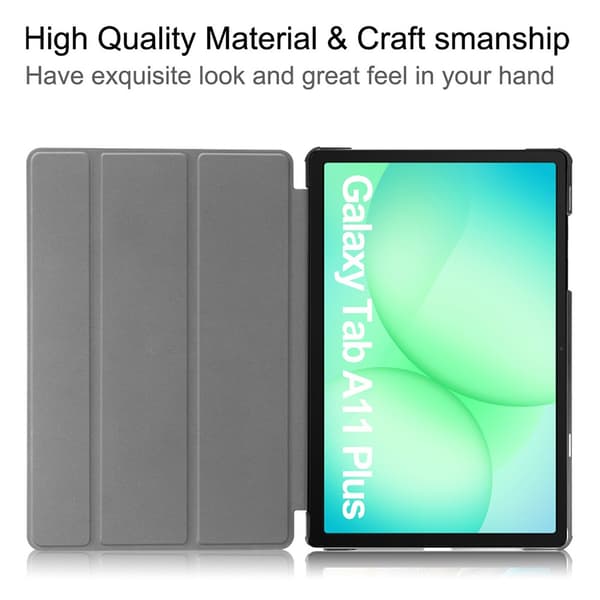 [SC]Samsung Galaxy Tab A11 Plus -kotelo, kolminkertainen, harmaa