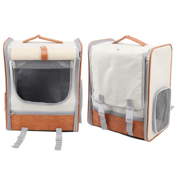 (SC) Cat Backpack, Large Capacity, Ventilation System, Adjustable Strap, Oxford Fabric, Pet Travel Carrier