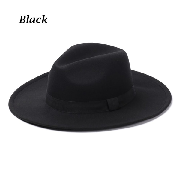 Sommerudsalg Herre- og damefilthatte, cowboyhatte, sceneoptrædener, dansefester, jazz, Panama, sort sort til vinter og efterår sort No, black