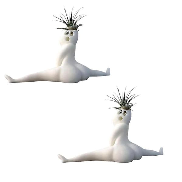 (SC) 2 st rolig Big Booty Ghost Planter, praktisk presentdekorplanteringskärl för luftväxter, Big Booty Ghost Planter