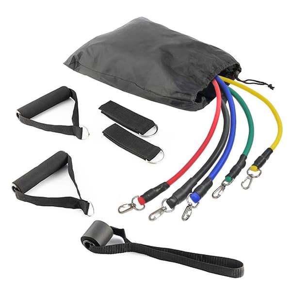 (SC)Träningsband med handtag / Resistance band / Gummiband