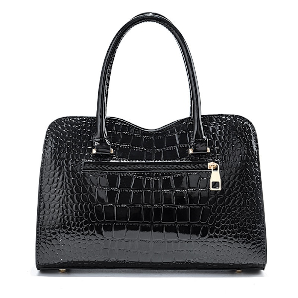 Damväska Butterfly Bright Läderhandväska Black