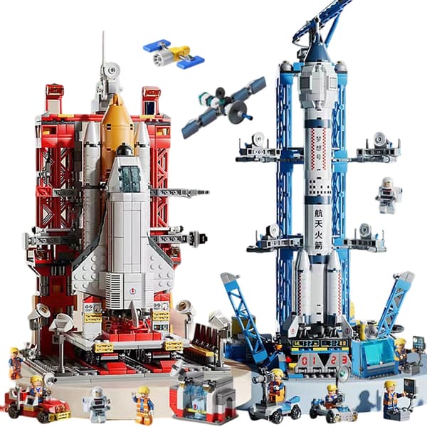 (SC)Creative Building Set Space Exploration for Kids, STEM Space Engineering Educational Toy with Learning Through Play Concept, Countless Toy Possibilities