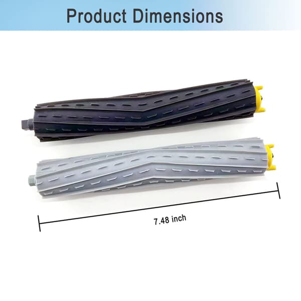 (SC)Replacement Roller Brush for Roomba 800 900 Series, Spiral Brush Design, Debris Extractor, Durable Rubber Brushes, Multi-Surface Rubber Brushes