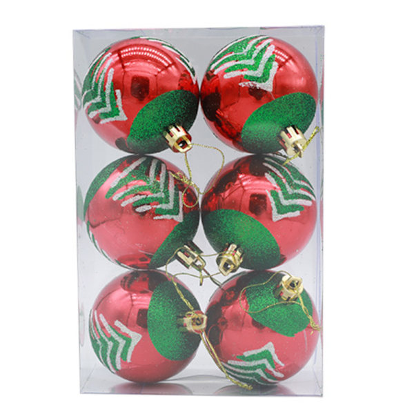 6 stk Julepynt rekvisitter Juletre anheng ornamenter C C 6PCS