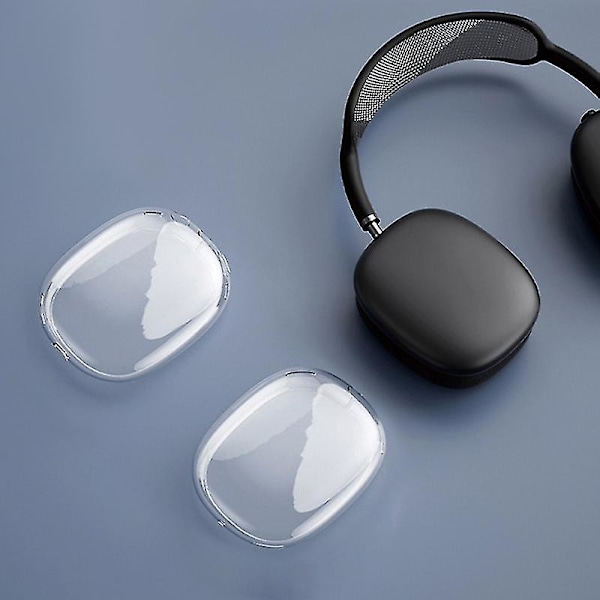 2 kpl/setti Pehmeä läpinäkyvä suojakotelo Airpods Maxille Tpu langattomat kuoret Blue