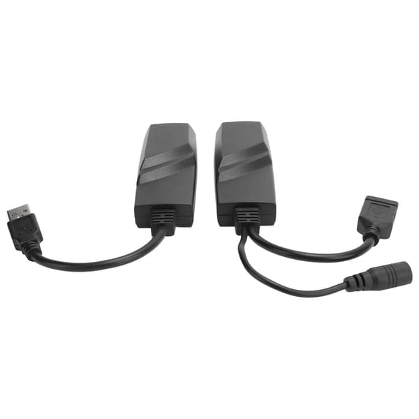 (SC)USB 2.0 to RJ45 Ethernet Network Extension Cable Adapter CAT5E CAT6 100 240V EU Plug