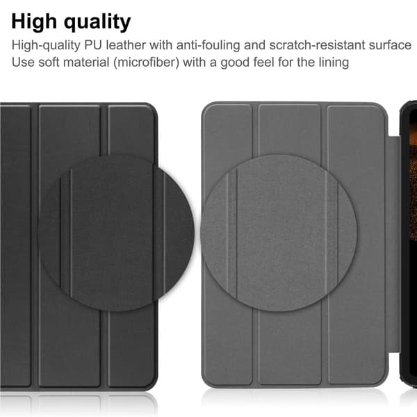 Samsung Galaxy Tab S10 Ultra Etui Tri-fold Sort