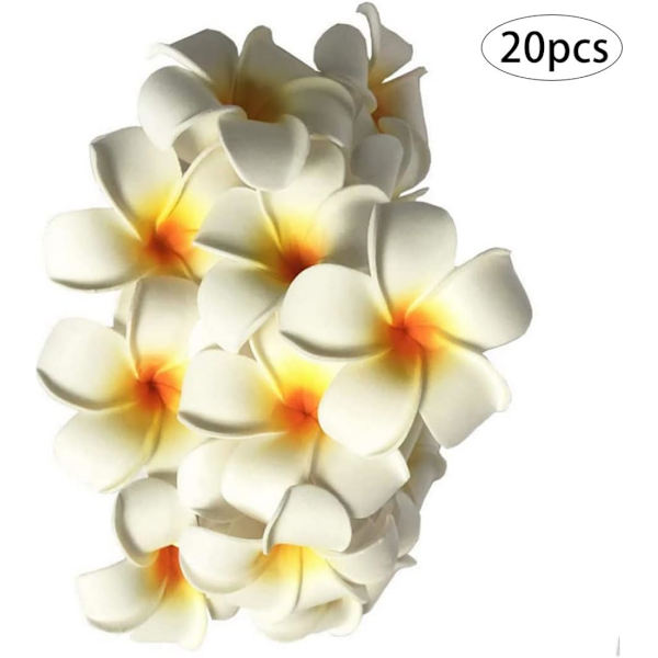 Konstgjorda vattenblommor vita vatten flytande falska blommor dekorat