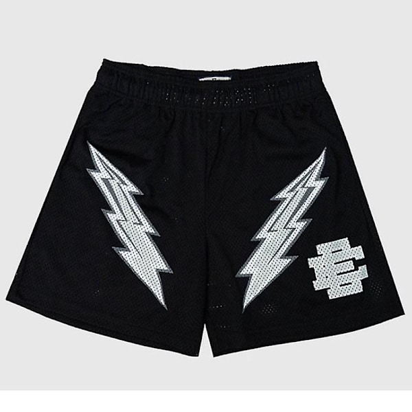 Nya sommarshorts för män, svarta vita tryckta shorts Eric Emanuel utomhussport träning basket EESD-B1 EESD-B1 none