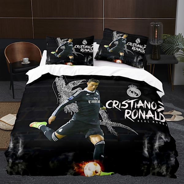 Player 3D Tredelt Sett Fotballserie C Ronaldo Dynedekken Hjem Tekstil FT6 FT6 200*230