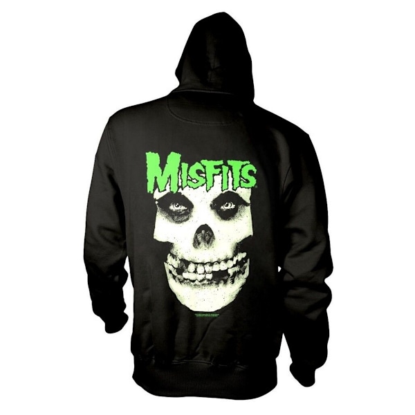 Misfits Mænds Skull Full Zip Hoodie L Sort Sort Black L