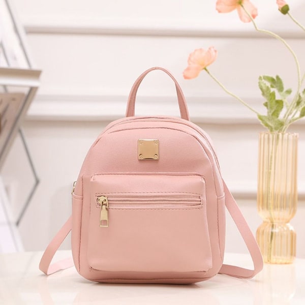 Mini Backpack Crossbody Bag PINK