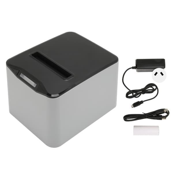 (SC) 80 mm USB Thermal Receipt Printer with Auto Cutter POS Printer Bill Printer for Kitchen Commercial Retail 100‑240V
