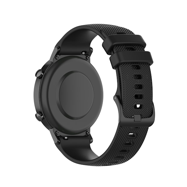 Silikonklockarmband för Garmin Venu, Vivomove, Move, Vivoactive, Forerunner, Approach S40 - Svart Svart Svart 20 mm