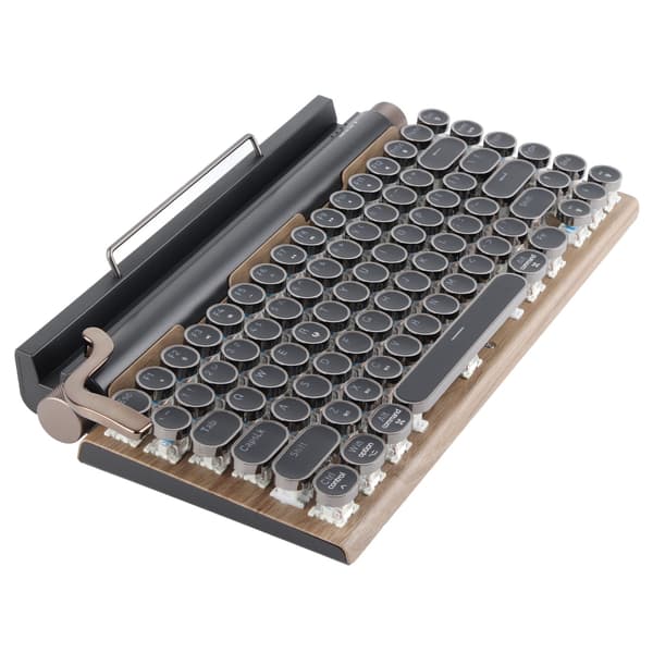 (SC)Retro Wireless Mechanical Keyboard with Adjustable Brightness and 83 Keys