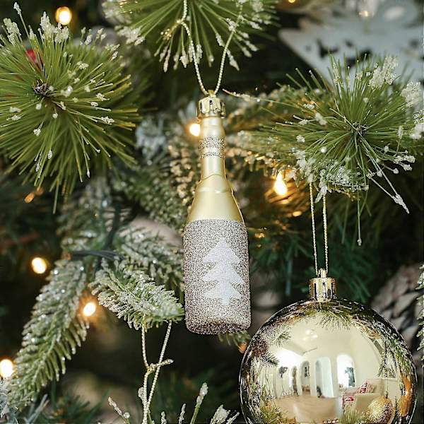 (SC) 70-piece Christmas tree bauble set (red, green and gold), durable, including hooks.