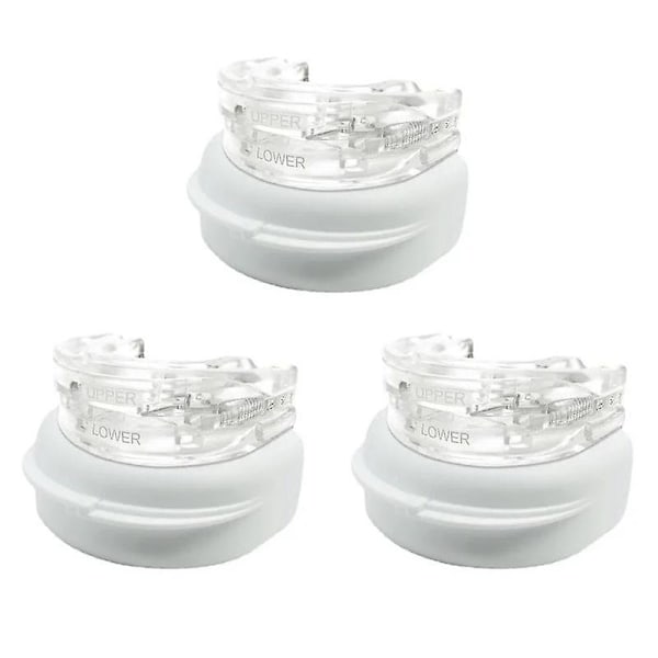 Anti Snarkning Munskydd Förbättra Sömnen Tänder Bruxism Sova Anti Snark och Apné Snarkningsenhet Munskydd För Att Stoppa Snarkning 3PCS 3PCS