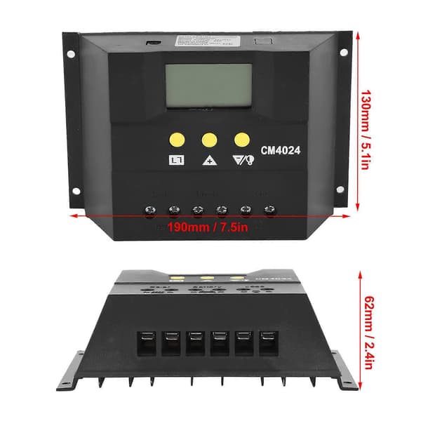 (SC)12V 24V 40A Solar Charge and Discharge Controller with LCD Display PWM Controller for Home and Industry