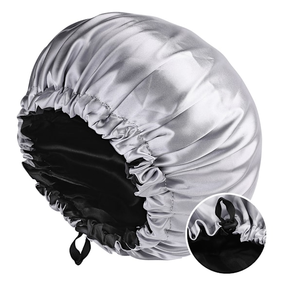 Naisten Satin-Unihattu, Kaksoiskerroksinen, Kauneus- ja Hiustenhoito, Säädettävät Napit, Keltainen+Musta Adjustable Yellow+Black