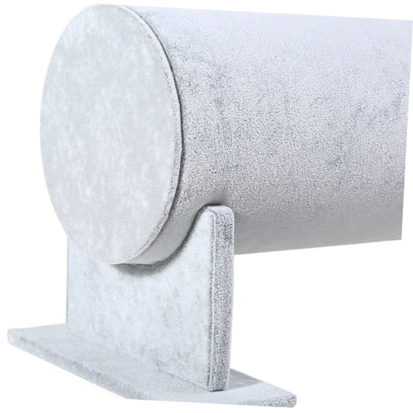 Ställ för smycken i sammet för hårband. Hårklämmor för spännen grey