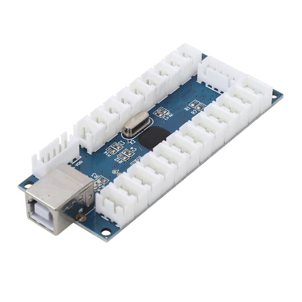 (SC)822B Enkel DIY Arkadejoystick Kit USB Fighting Game Controller Amerikansk Stil Blå